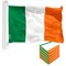 G128 5 Pack: Ireland Irish Flag | 4x6 Ft | LiteWeave Pro Series Printed 150D Polyester | Country Flag, Indoor/Outdoor, Vibrant Colors, Brass Grommets
